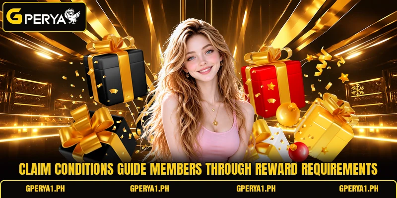 Claim conditions guide members through reward requirements