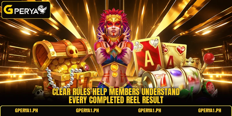 Clear rules help members understand every completed reel result