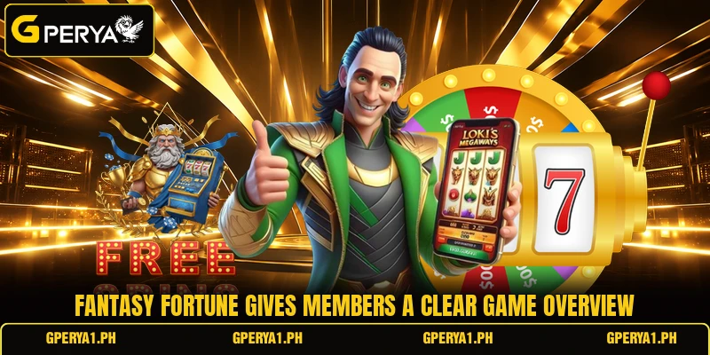 Fantasy Fortune gives members a clear game overview