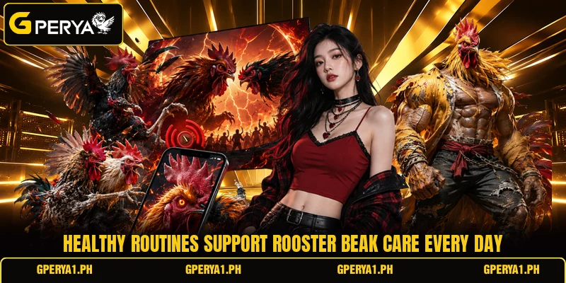 Healthy routines support rooster beak care every day