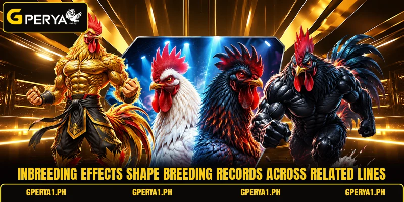 Inbreeding effects shape breeding records across related lines