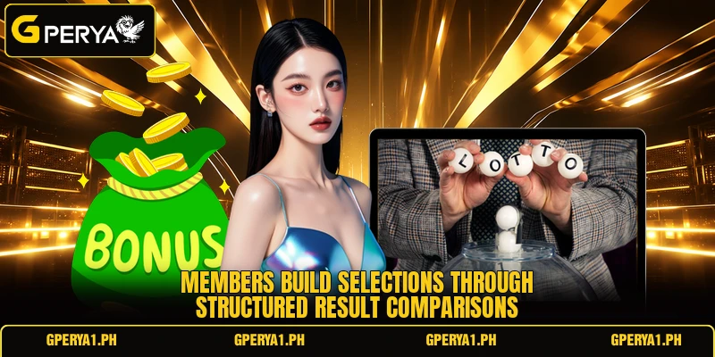 Members build selections through structured result comparisons