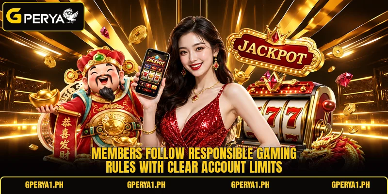 Members follow responsible gaming rules with clear account limits