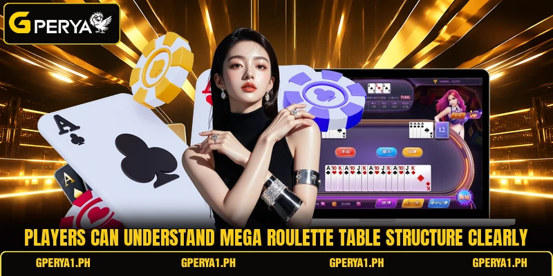 Players can understand Mega Roulette table structure clearly