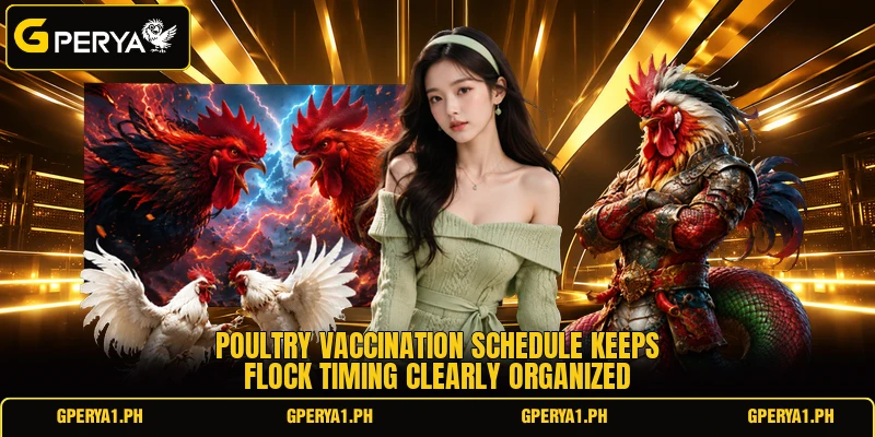 Poultry vaccination schedule keeps flock timing clearly organized