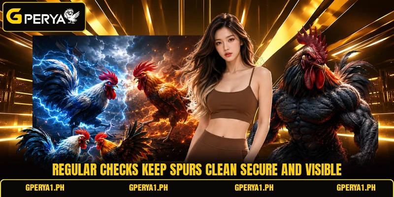 Regular checks keep spurs clean secure and visible